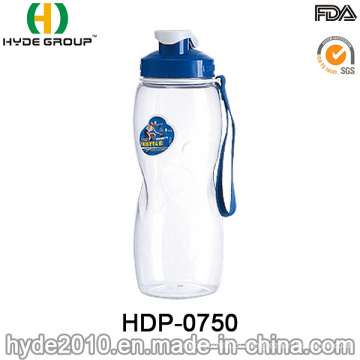 Garrafa de água de 750ml Tritan plástico BPA livre (HDP-0750)